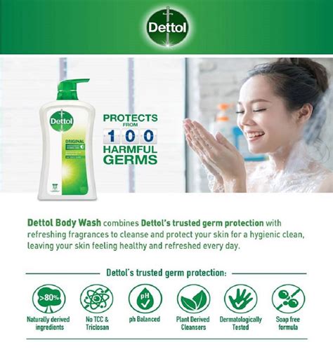 Dettol Antibacterial Shower Gel Body Wash Onzen Revitalising G