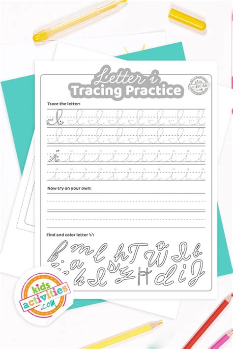 Cursive I Worksheets- Free Printable Cursive Practice Sheets For Letter ...