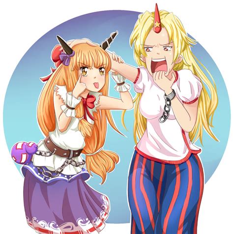 Suika Ibuki X Yuugi Hoshiguma Touhou By 0les X On Deviantart