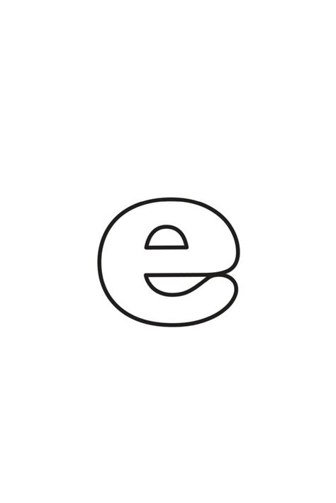 Bubble Letter Capital E