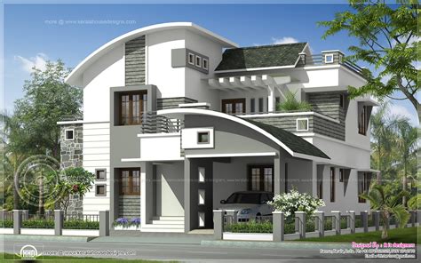 Sq Ft Modern Villa Exterior Kerala Home Design And Floor Plans