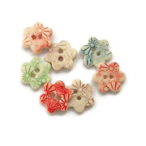 Flower Buttons Craft Supplies for Scrapbooking - Etsy