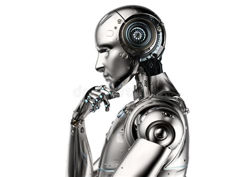 Ai Robot Thinking Stock Illustration Illustration Of Cybernetic