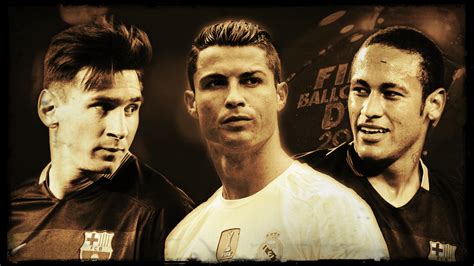 Cool Messi Ronaldo And Neymar Wallpaper