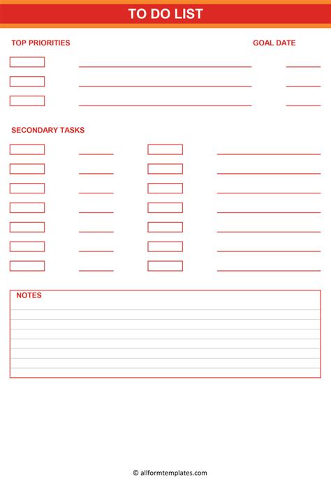 To-Do-List-Template-HD | All Form Templates