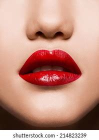 Sexy Lips Beauty Red Lip Makeup Stock Photo Shutterstock