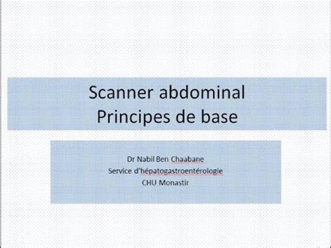 Comment interpréter un scanner abdominal Principes de base YouTube