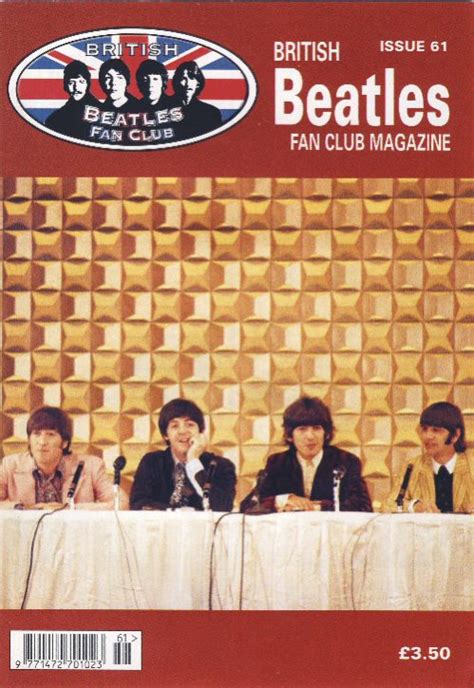 Fanmagazin British Beatles Fan Club Magazine Issue 61 Beatles Museum