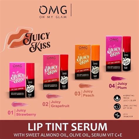 Jual Omg Juicy Kiss Lip Tint Serum Oh My Glam Liptint Shopee Indonesia