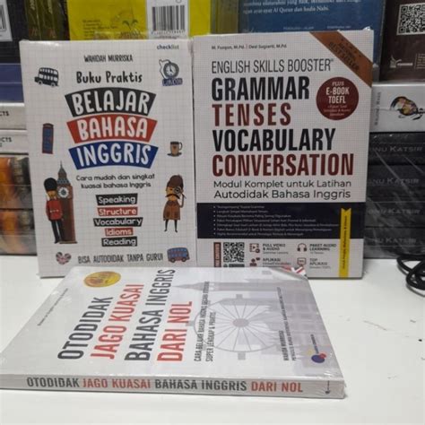 Jual Paket 3 Buku Praktis Belajar Bahasa Inggris Grammar Tenses