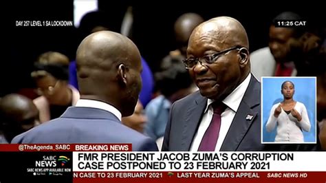 Jacob Zuma S Corruption Case Postponed To The Rd February Youtube