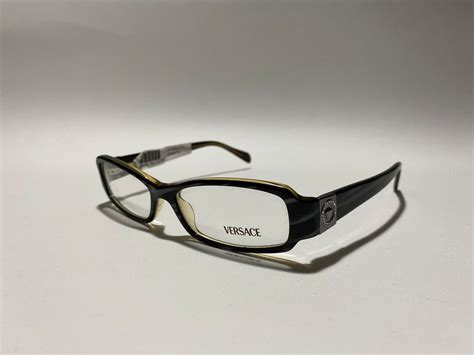 Versace Vintage Designer Rectangle Eyeglasses Unique Mod 3034 Etsy