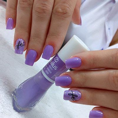 Unhas Decoradas Combinações Lindas de Esmaltes Roxos e Lilás