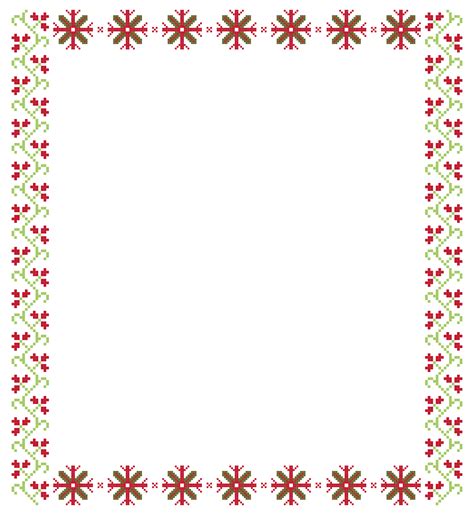 Cross Stitch Borders - 10 Free PDF Printables | Printablee