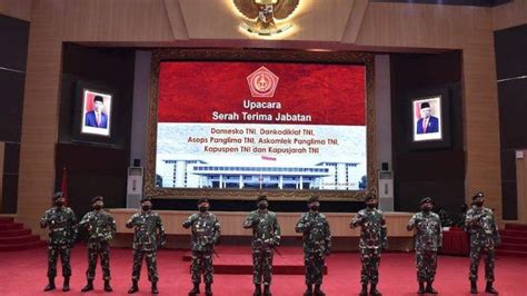 Panglima TNI Pimpin Sertijab 5 Jabatan Strategis Di Lingkungan TNI