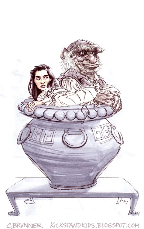 Sarah And Hoggle Of Labyrinth By Chris Brunner By Ashcanallstars On