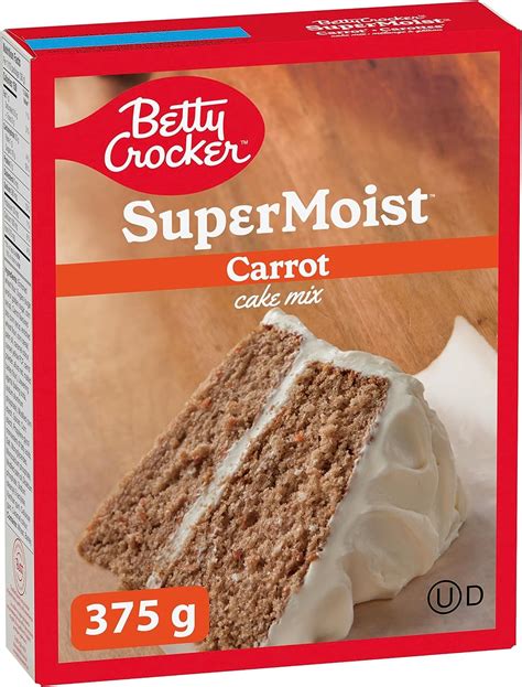 Betty Crocker Cake Mix Super Moist Carrot Flavour 375 Grams Package Of Cake Mix Baking Mix