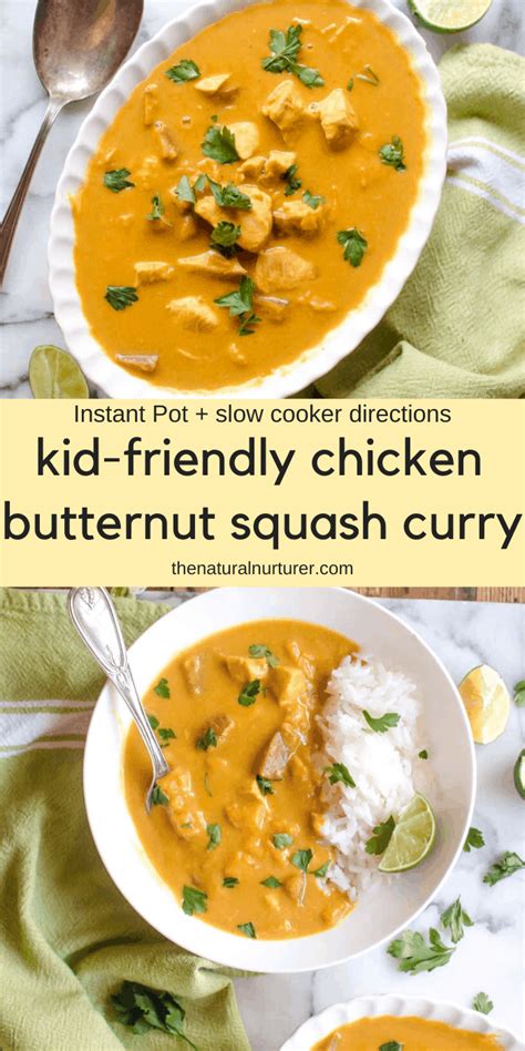 Slow Cooker Instant Pot Butternut Squash Chicken Curry Artofit