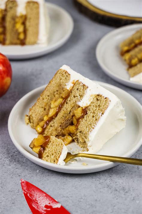 Salted Caramel Apple Cake Chelsweets