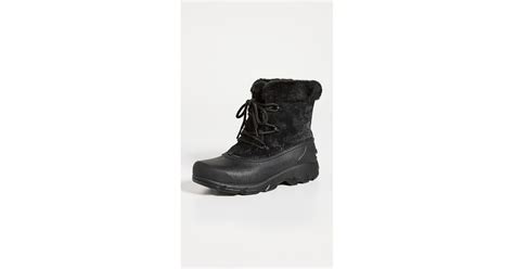 Sorel Snow Angel Boots in Black | Lyst