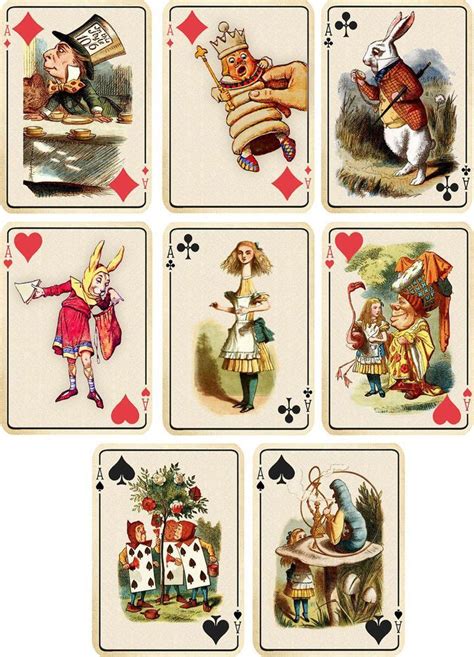 Alice In Wonderland Playing Cards Alice In Wonderland Illustrations