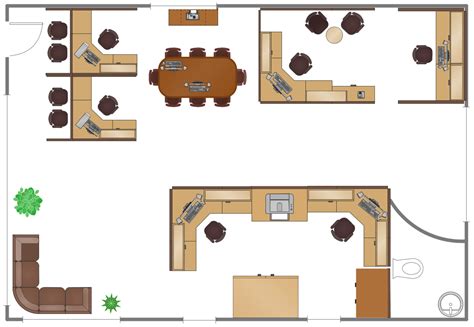 Office Cubicle Layout Templates - alter playground