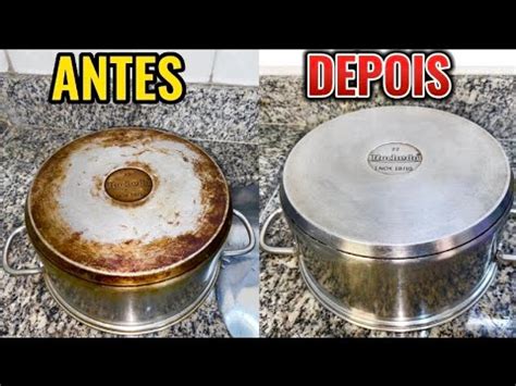 Como Limpar Panela De Inox Queimada Derrete Toda A Gordura Youtube