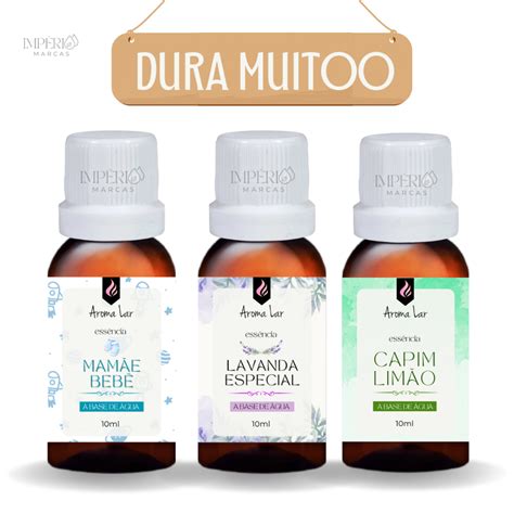 Kit 3 Essências Para Aromatizador Eletrico E Umidificador 10ml