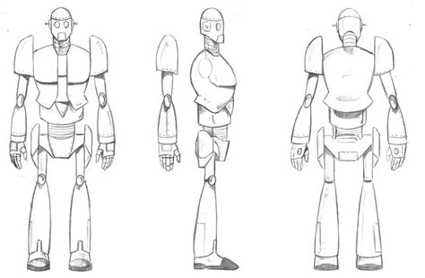 Character Design Character Model Sheet Robot Sketch