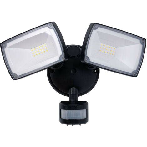 Proyector LED Doble De Pared Exterior Con Sensor PIR 30W 4000K