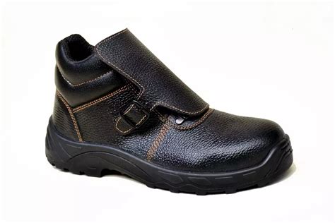 Buy Zain Safex Welder Pu Single Density Steel Toe Black Leather Safety Shoes Size 9 Online In