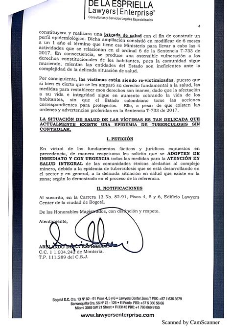 Solicitamos cumplimiento a la Sentencia T 733 17 para lograr atención