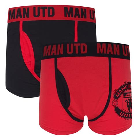 Manchester United Mens Boxer Shorts Premium Crest Official Football