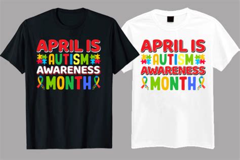 Autism Typography T Shirt Designs Graphic By Realistic T Shirt Designs