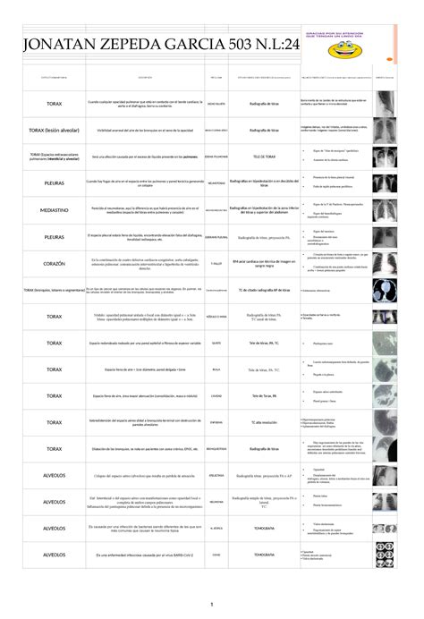 Patologias De Torax Imagenologia Jonatan Zepeda Garcia N