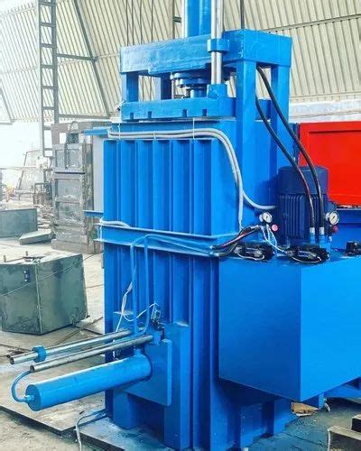 30 60 Ton 10 Hp Vertical Baling Press Machine With Ejector Cylinder