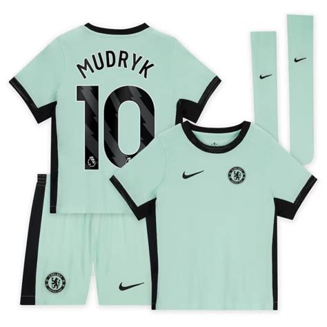 Maillot Kit Enfant Chelsea Third 2023 2024 Mudryk Foot Soccer Pro