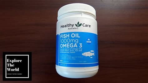 Healthy Care Fish Oil 1000mg Omega 3 400 Capsules From Australia Youtube