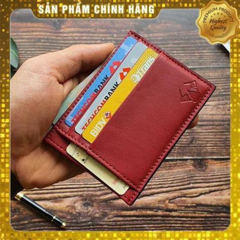 Freeship Ch Nh H Ng V Th Card Holder Da B Th T Ch