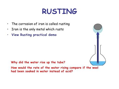 Corrosion, standard grade chemistry