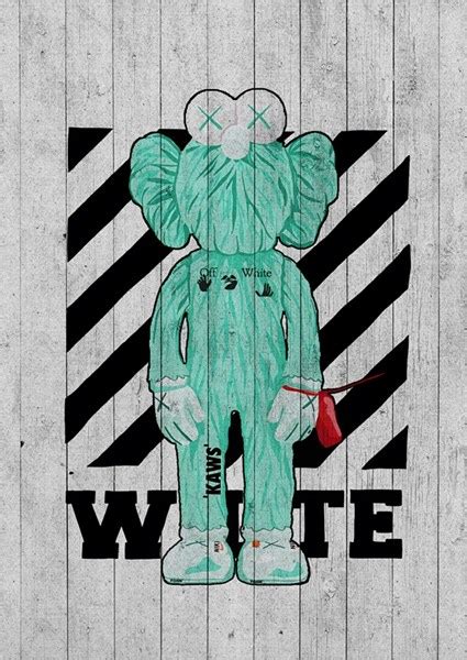 Pop Art Kaws Off White Pósters Y Art Prints De Theodore Brewer Printler