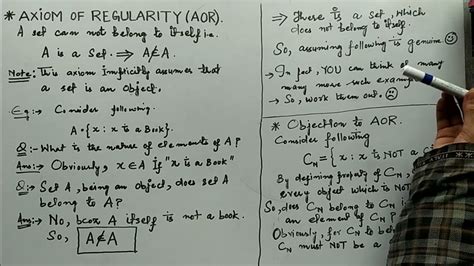 Axiom Of Regularityobjection To Axiom Of Regularityordinary Set And