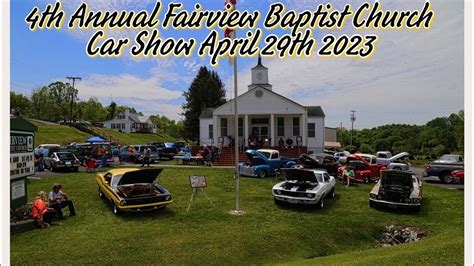 4th Annual Fairview Baptist Church Car Show Youtube