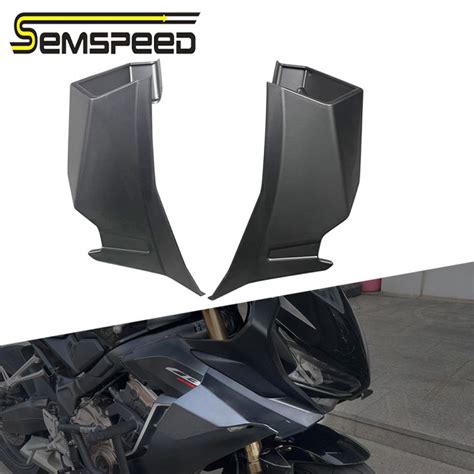 SEMSPEED Motorcycle Side Wing Fairing Front Aerodynamic Spoiler Winglet