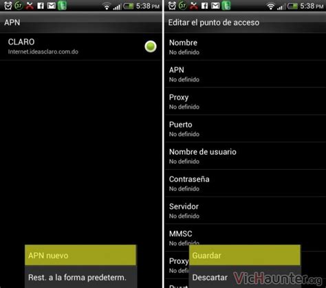 Cómo cambiar el APN en Android o configurarlo VicHaunter org