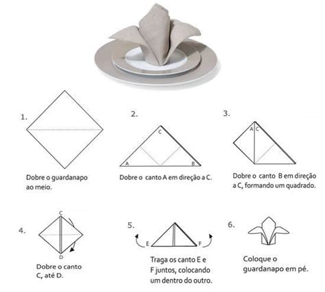 Uma Outra Forma Interessante Para Dobrar Um Guardanapo Guardanapo