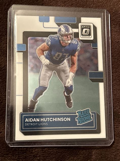 2022 Donruss Optic Football Aidan Hutchinson Rated Rookie RC Detroit