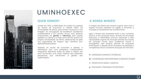 Brochura Institucional UMinhoExec Formação Executiva