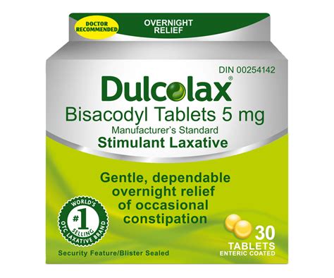 Dulcolax Laxative Tablets 5mg 30 Tablets Ctc Health