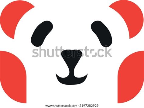 Panda Bear Silhouette Logo Design Vector Stock Vector (Royalty Free ...